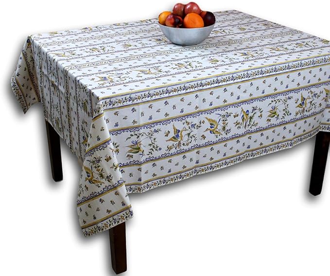 La Cigale Wipeable Tablecloth Spillproof Acrylic Coated Floral