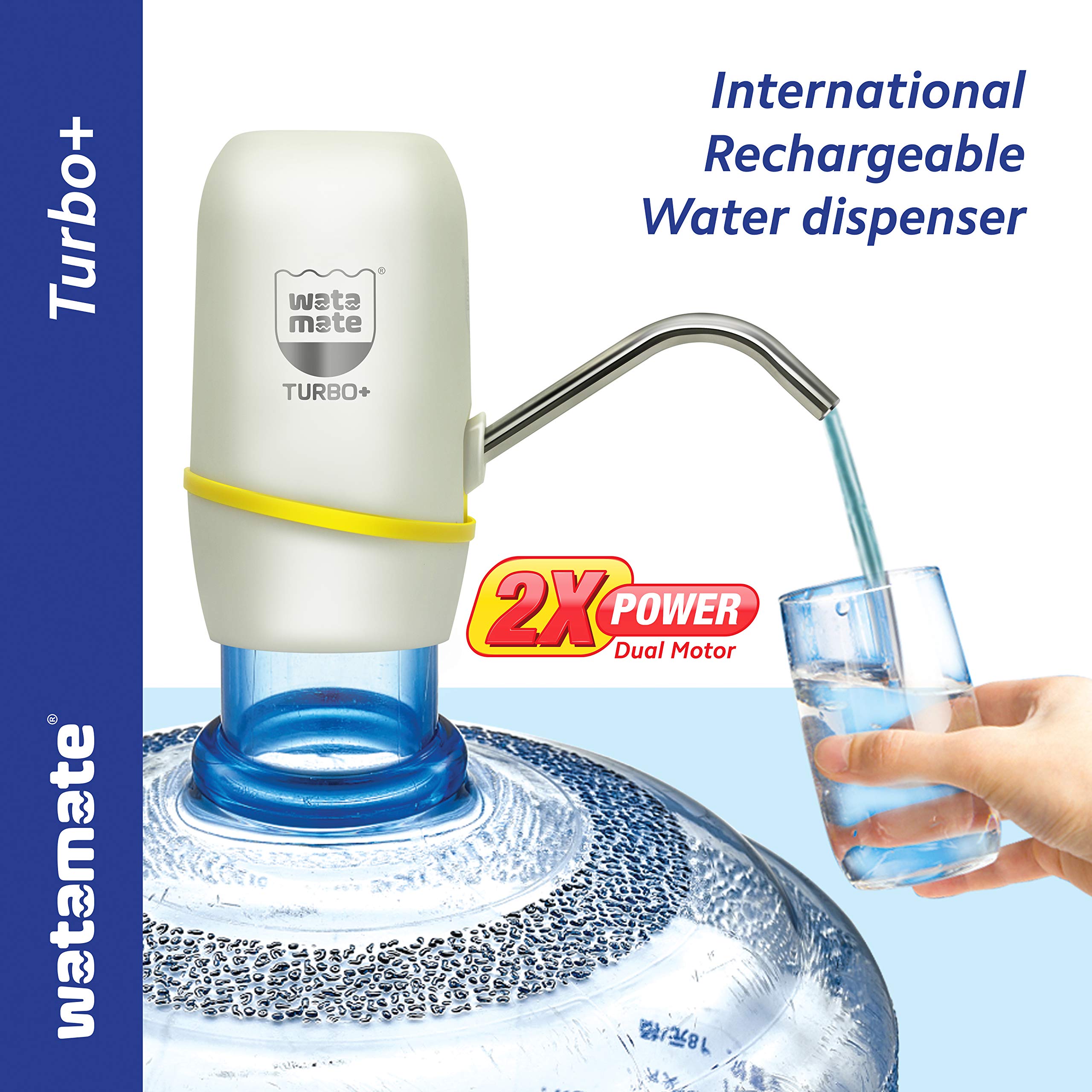 Buy Watamate Turbo+, Wireless Automatic Water Dispenser Pump with Dual