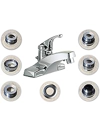 SmarterFresh Seven Piece Faucet Adapter Kit, Brass Aerator Adapter Set to Connect Garden Hose, Water Filter, Standard Hose via Diverter, in RV & Other - Male & Female Universal Faucet Adapter for Sink