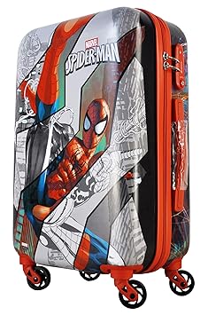 GAMME Kids Marvel Spiderman 20-inch Polycarbonate Trolly Bag (Multicolour)
