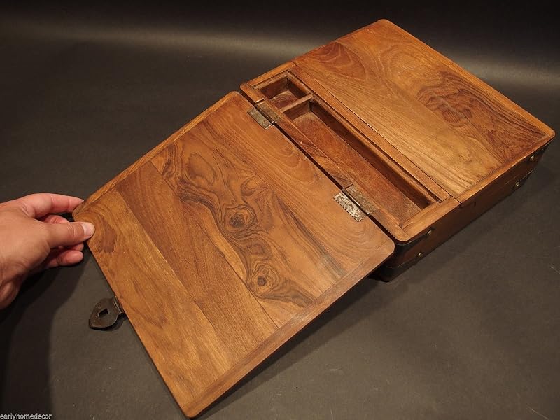 Antique Reproduction Travel Writing Lap Desk