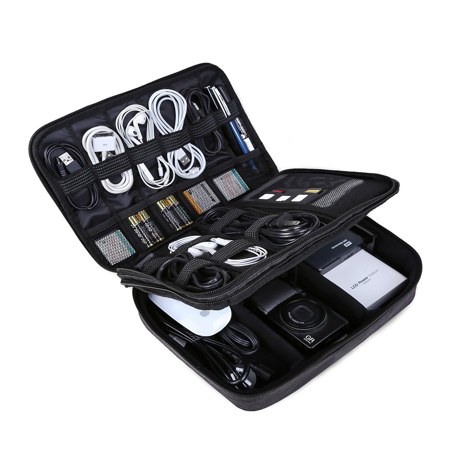 BAGSMART Large Travel Case Cable Organizer for Electronic Laptop