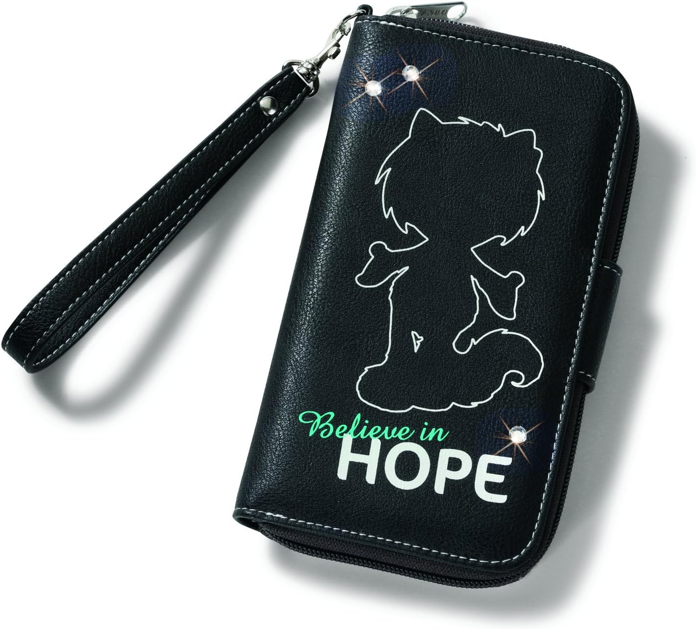 NICI Wallet Ayumi Hope, 10 x 19 cm (38116), Black