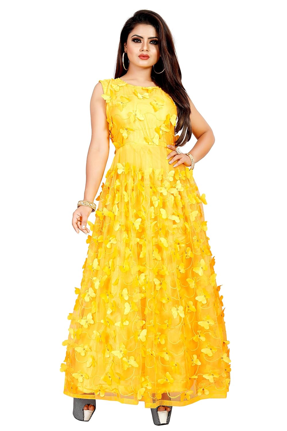 yellow one piece dress