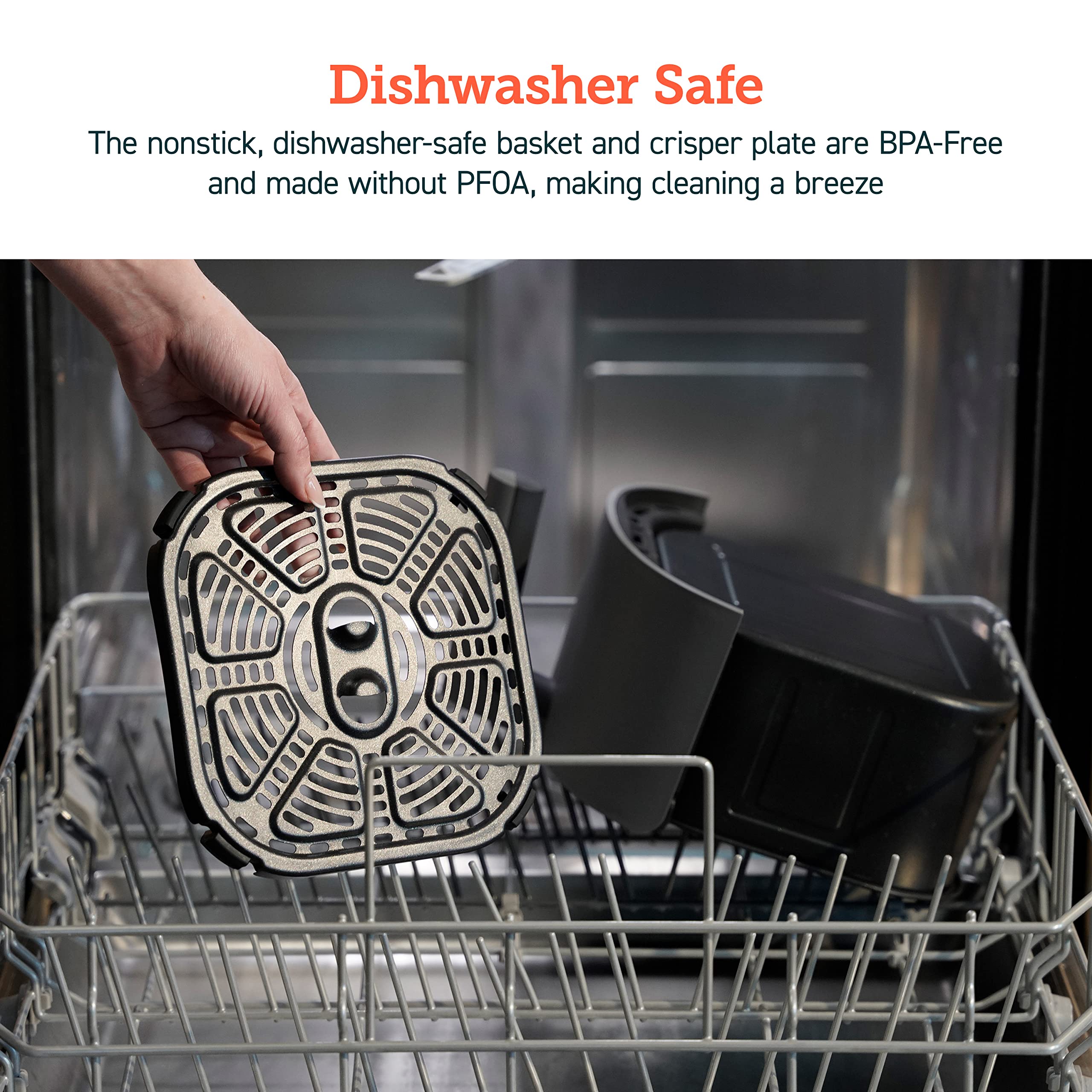 COSORI Air Fryer 4 cuartos, 7 funciones de cocción Airfryer, más de 150 recetas en la aplicación gratuita, 97% menos grasa Freidora de Aire, apta para lavavajillas, diseñada para 1-3 personas, Lite 4.0 cuartos, inteligente, gris trufa