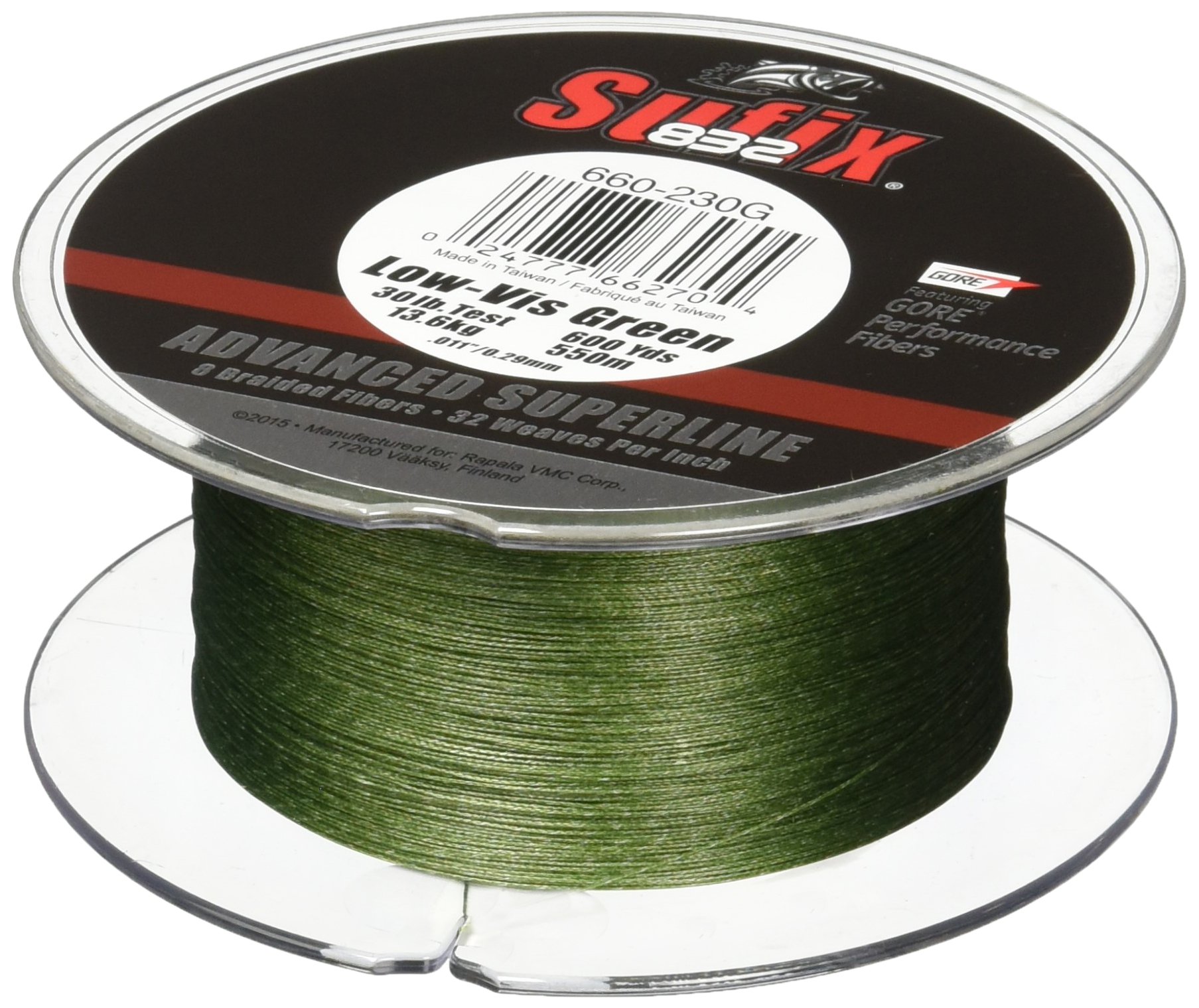 Sufix 832 Braid Line-600 Yards (Green, 20-Pound)