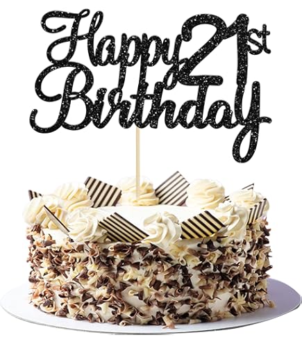 Decoraciones De Cumpleaños 21 Para Ella, Incluyen Banda Y Tiara De Cumpleanos 21 Adorno Para Pastel De Cumpleanos Y Juego De Velas Del Numero 21