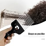IRYNA Metal Afro Comb Professional Smooth Hair Pick Wide Tooth for Curly view 4
