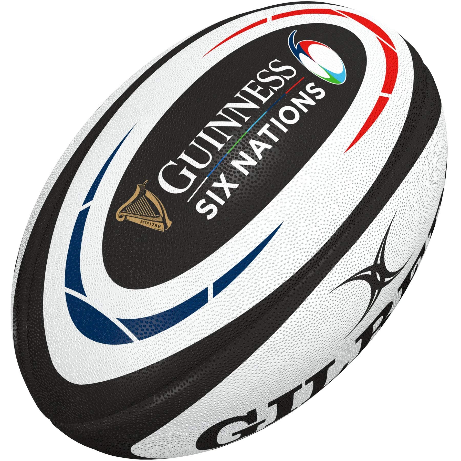 Gilbert Guinness 6 Nations 2020 Rugby Union Replica Rugby Ball - 5