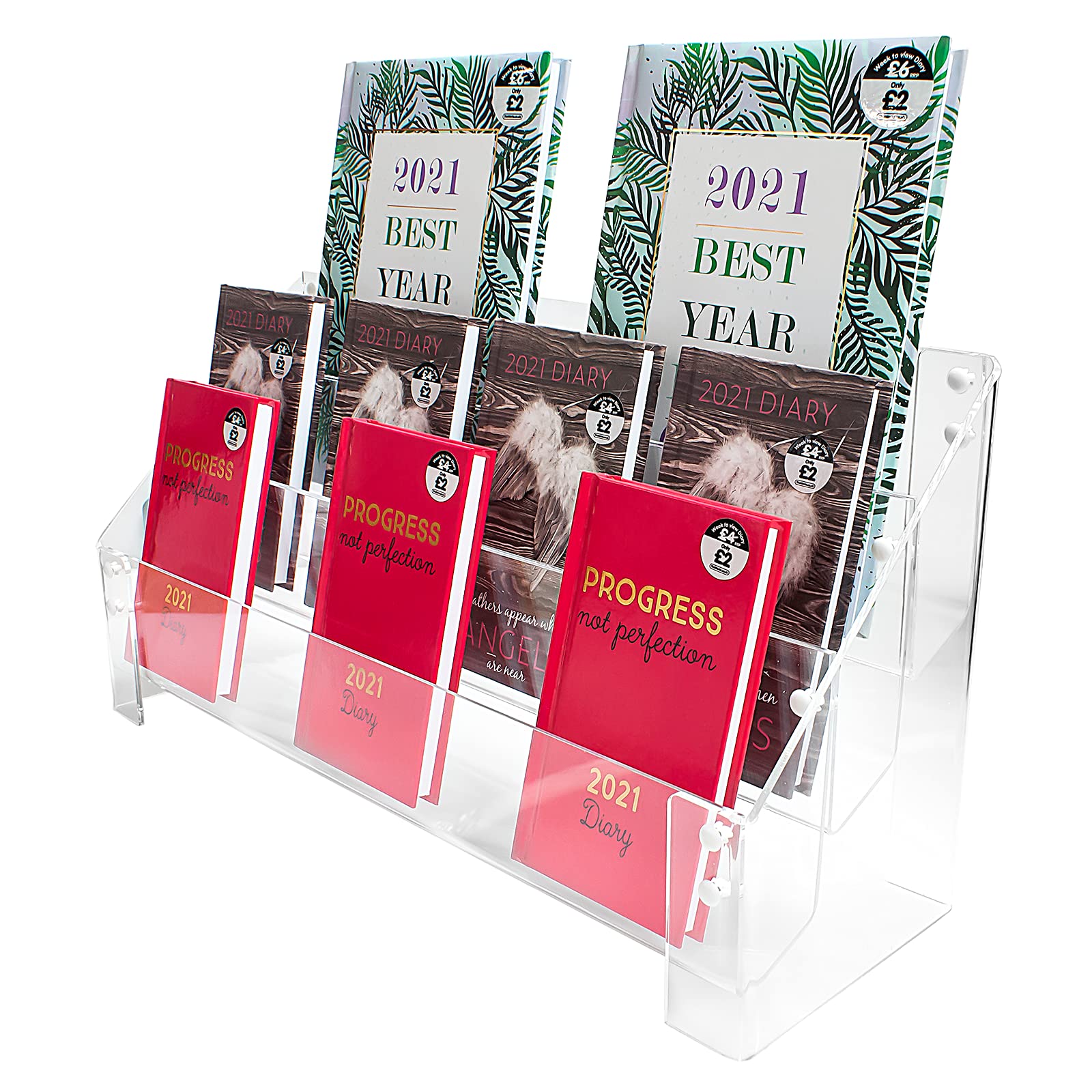 Display Stands Greeting Card Rack - Universal Fit - 3 Tiers 420mm WidE (DSL+) (420mm)