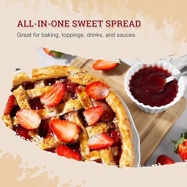 52USA STRAWBERRY FLAVORED JAM 2.7KG – LARGE FOOD SERVICE SIZE, SWEET AND FRUITY SPREAD FOR BAKING, COOKING & BREAKFAST