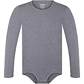 Landofgenie Men One Piece Bodysuit Long Sleeve Onesie Pajamas Tops Cotton Romper
