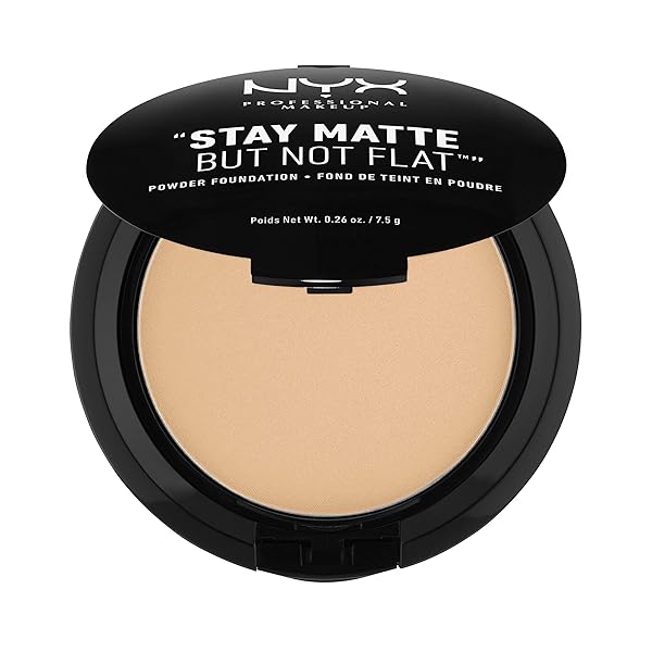 NYX PROFESSIONAL MAKEUP STAY MATTE BUT NOT FLAT POWDER FOUNDATION, WARM BEIGE