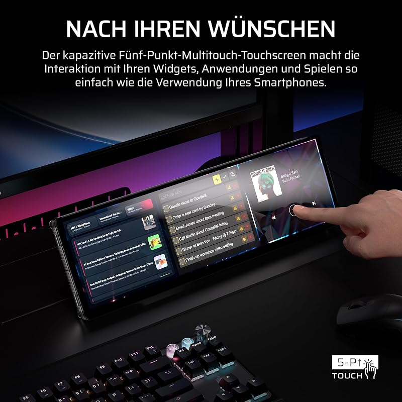 XENEON EDGE 14,5-Zoll-2K-LCD-Touchscreen HDMI und USB-C – Rauchgrau
