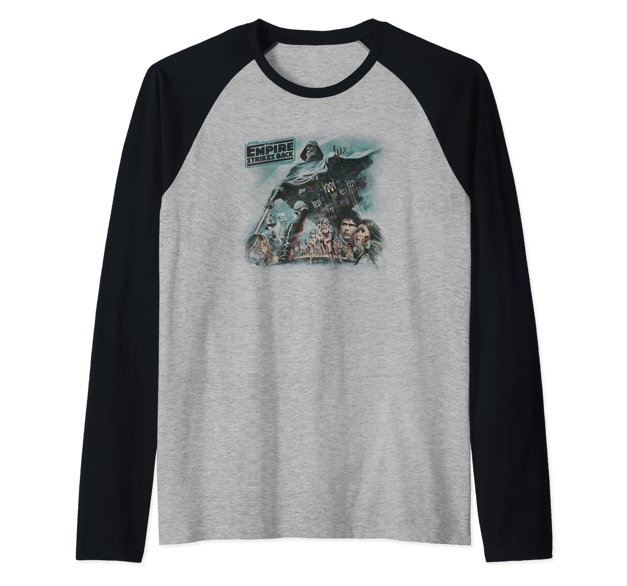 Star Wars Vader Strikes Back Raglan Baseball Tee