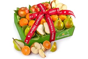 A GIFT INSIDE Merry Christmas Fruitfully Trio Fruit Gift Box