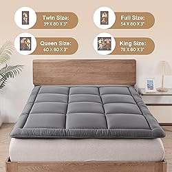 WhatsBedding Japanese Floor Mattress Futon Mattress