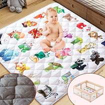 Amazon.com : Baby Play Mat for Floor, 50'' x 50'' Baby Crawling ...