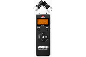 Saramonic Handheld Recorder w/Stereo X/Y Cond. Mics, 8GB Card, Furry & Foam Windscreen, Case, More (SR-Q2)