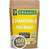 Organic Chamomile Tea Bags | 100 Tea Bags | Eco-Conscious Tea Bags in Kraft Bag | Raw from Egypt | by FGO