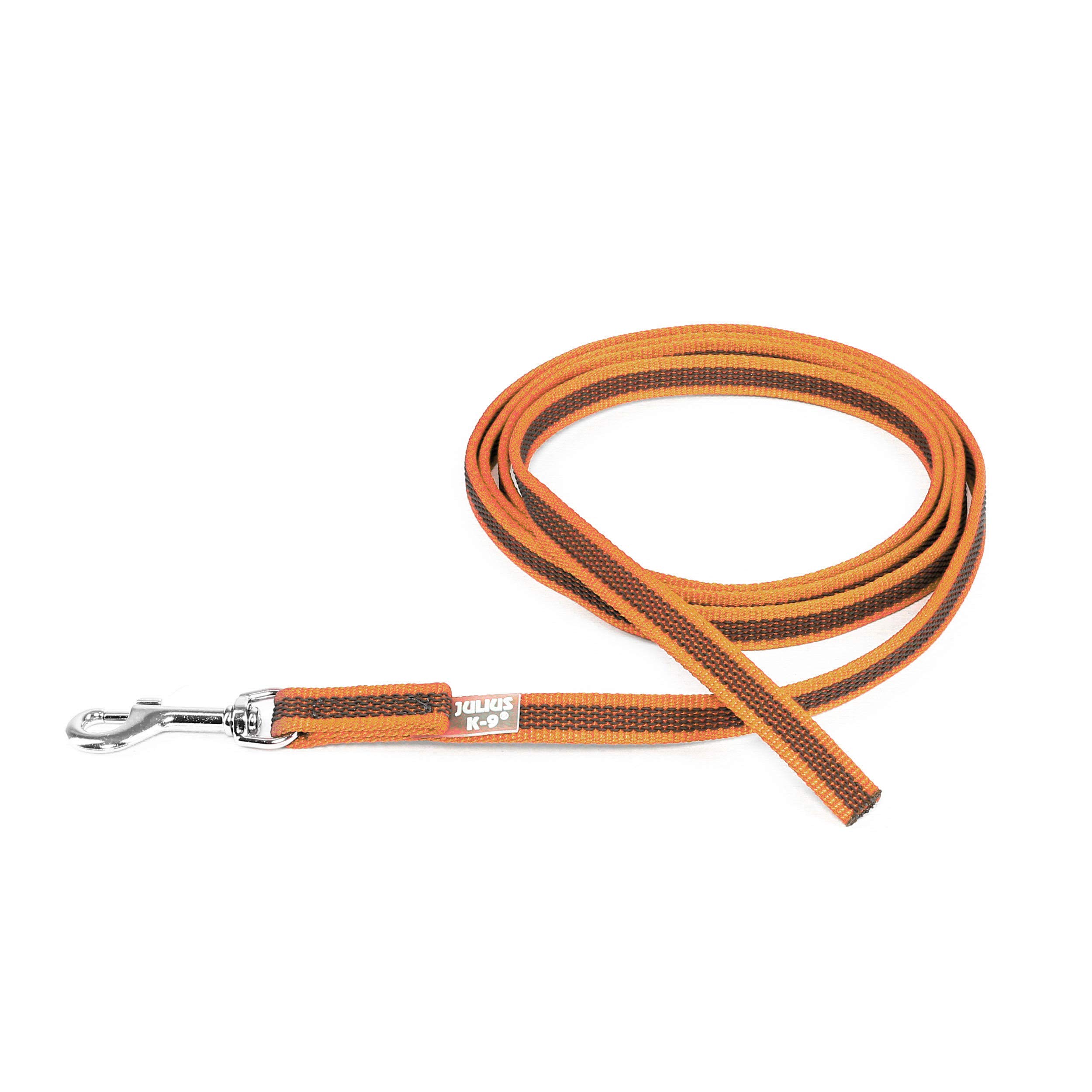 Color & Gray Super-Grip Leash without Handle, 14 mm x 2 m, Orange-Gray