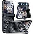 GIVELOT for Motorola Razr 2025 Case/Razr 2024 Case [Hinge Protection＆Kickstand] [Built-in Front Screen Protector] [Anti-Slip][15FT Drop Protection] Shockproof Slim Phone Case for Moto Razr 2025/2024