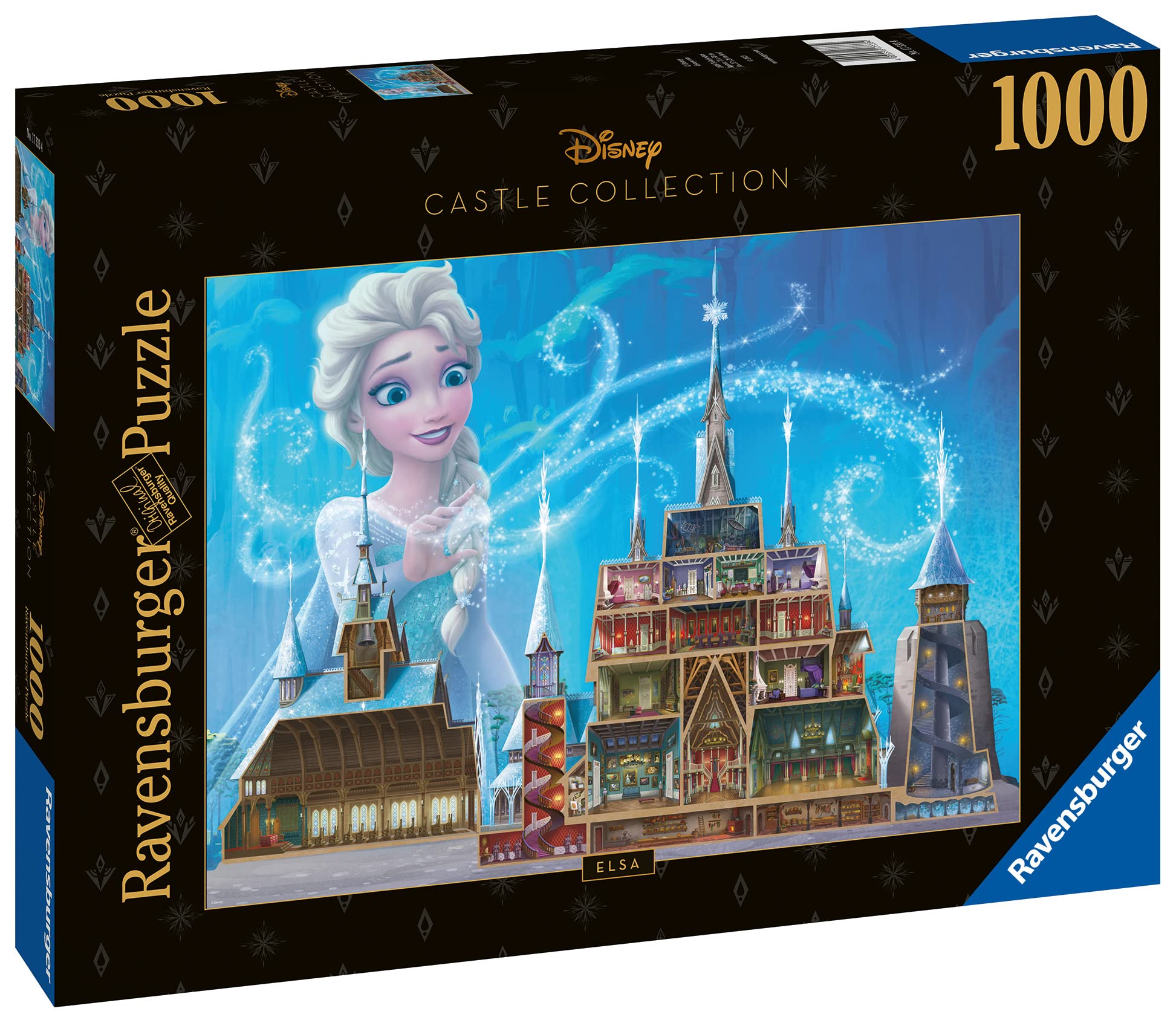 Ravensburger Disney Castles Elsa 1000 Piece Jigsaw Puzzles for Adults and Kids Age 12 Years Up
