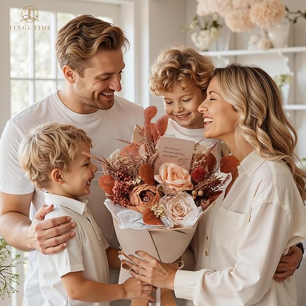 TINGE TIME BROWN PRESERVED FLOWERS BOUQUET, FLOWERS FOR DELIVERY, ETERNAL ROSES BOUQUET FOR WEDDING, TABLE CENTERPIECES, VALENTINES, MOTHERS DAY, BIRTHDAY GIFTS, ANNIVERSARY
