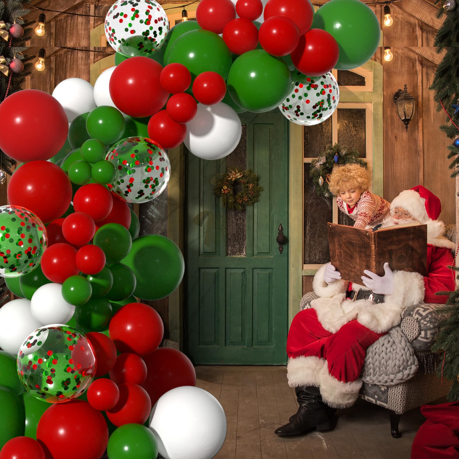 Christmas Confetti Balloons