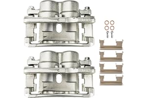 PHILTOP 18B4728+18B4729 Disc Brake Caliper Assembly Front for Chevrolet 1999-2004 Silverado 1500, 2001-2006 Tahoe, Rear for 2001-2010 Silverado 2500 HD, 2001-2010 GMC Sierra 2500 HD