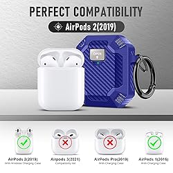 Maxjoy for AirPods 2nd Generation Case Cover with