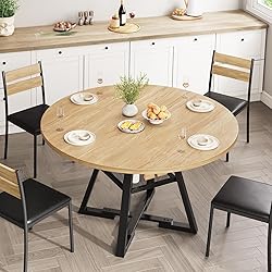 Jocoevol 42'' Round Dining Table for 4,Kitchen