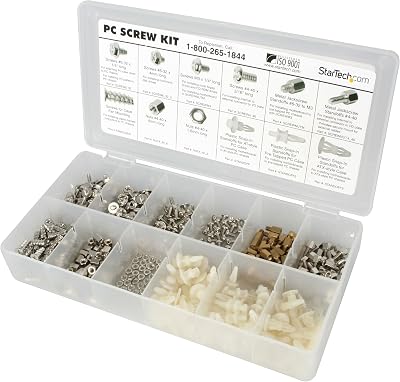 StarTech Deluxe PC Screw Kit Nuts Standoffs Computer Case Hardware Screws