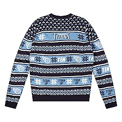 FOCO Standard NFL Big Logo Ugly Sweater, Team Color