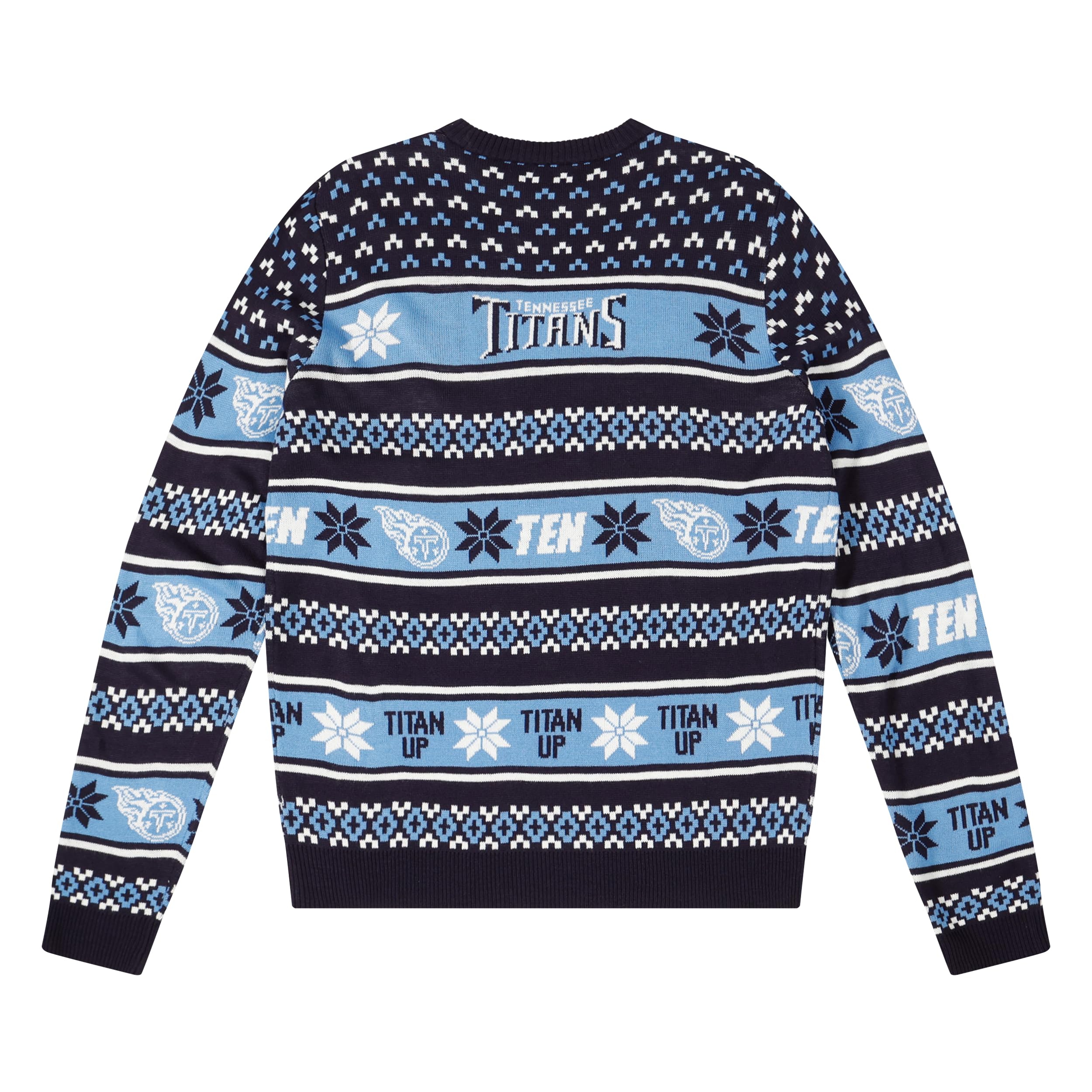 FOCO Standard NFL Big Logo Ugly Sweater, Team Color