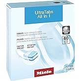 Miele 11295860 UltraTabs HyClean Dishwasher Tablets, Biogradeable Packaging, Phosphate-Free, Pack of 60 Tablets