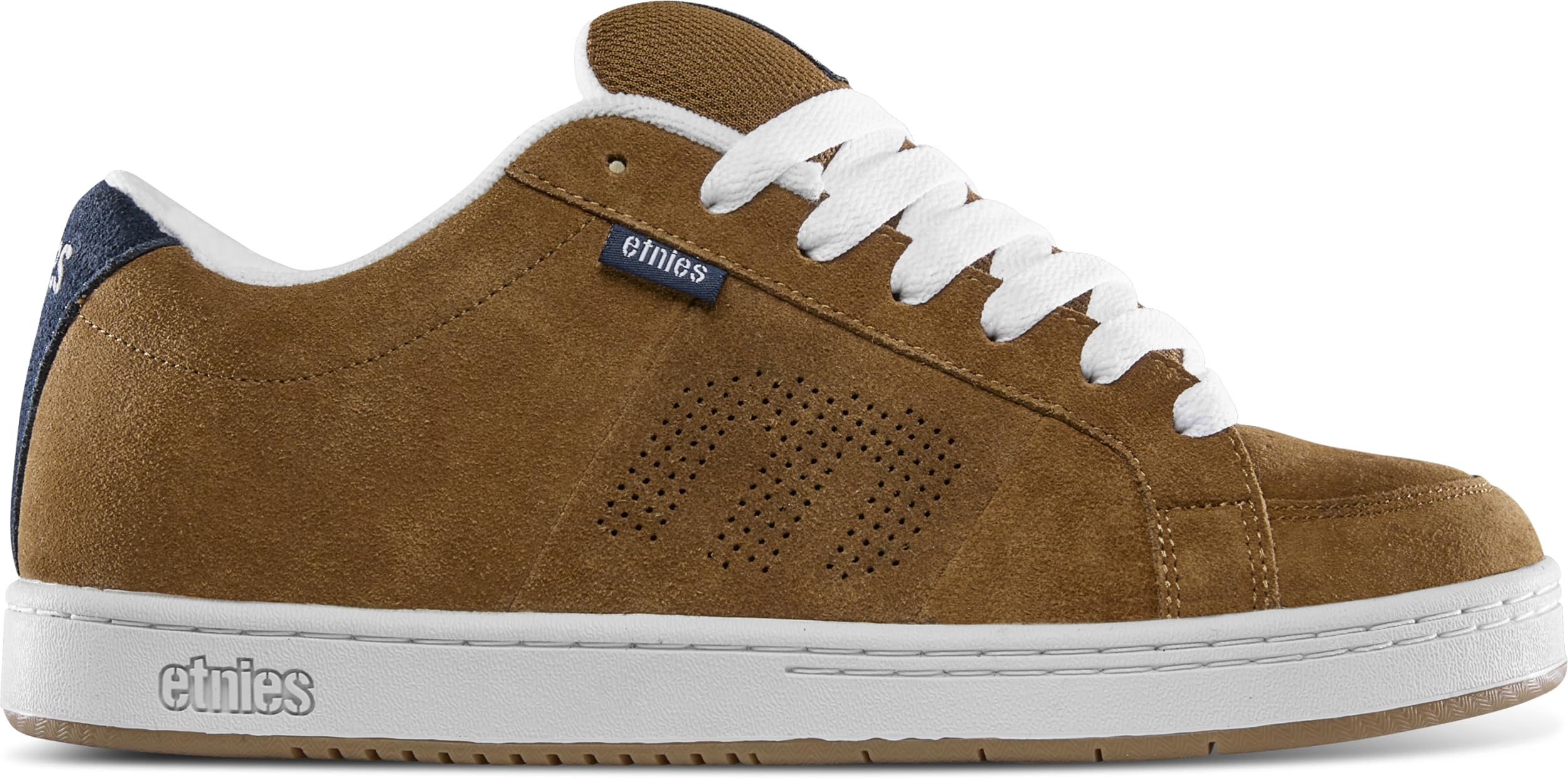 Etnies Kingpin Men's Skateboarding Shoe Classic Puffy Sustainable, Comfortable & Durable Footwear with Die-Cut EVA Insole - Brown/Navy - 7 Image