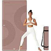 PAIDU Large Yoga Mat, 72" x 36" x 2/5"(10MM) Thick Non-Slip Exercise Mat, SGS-Certified POE Material, Ideal for Home Gym, Yoga, Pilates, Fitness Workouts & Floor Mat