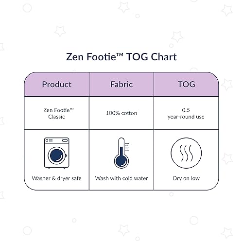 Nested Bean Zen Footie® PJs Infant Footie Sleepwear, Baby 3-6M