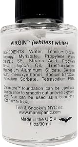 Manic Panic Dreamtone Flawless Foundation White Goth Face Makeup 1oz view 2