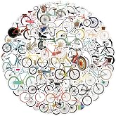 100Pcs Bicycle Stickers Waterproof and Scratch Resistant Outdoor Grade Vinyl Suitable for Bicycle Frames, Helmets, Water Bottles Personalized Decoration for Cycling Enthusiasts (Bicycle)