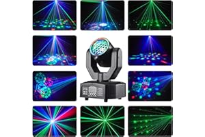 Moving Head Party Lights Stage Lighting Moving Head Light DMX Control Moving Head DJ Light for KTV Family Reunion Wedding Bir