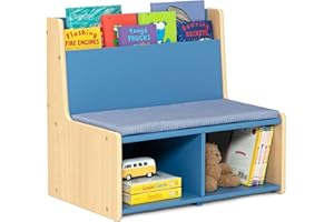 Delta Children - GapKids Reading Nook with Padded Bench - Greenguard Gold Certified, Indigo Blue