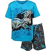 Jurassic World T-Shirt and French Terry Shorts Outfit Set Toddler to Big Kid Sizes (2T - 18-20)