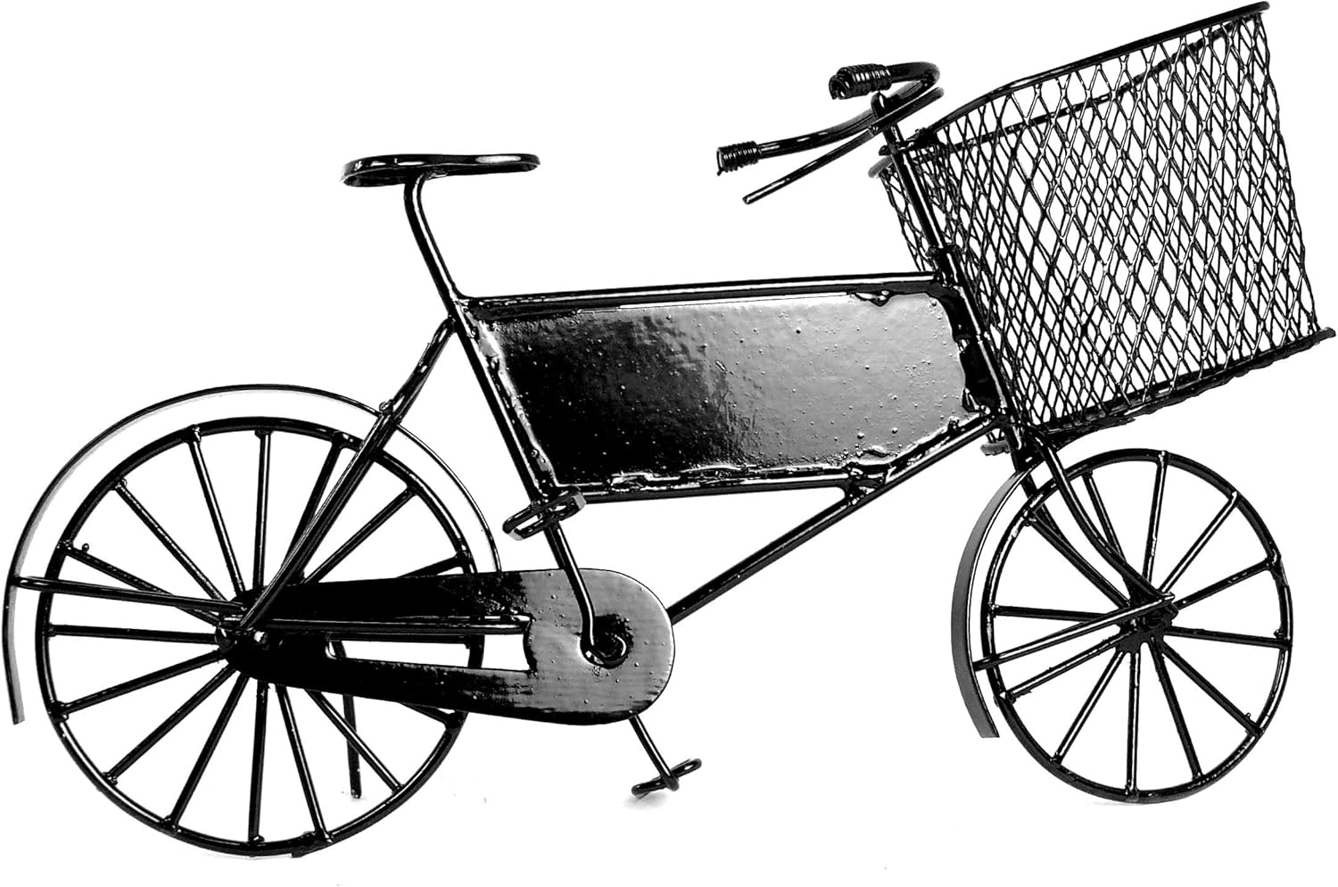 Miniature Delivery Bike Black 12th Scale Dolls House Collectables