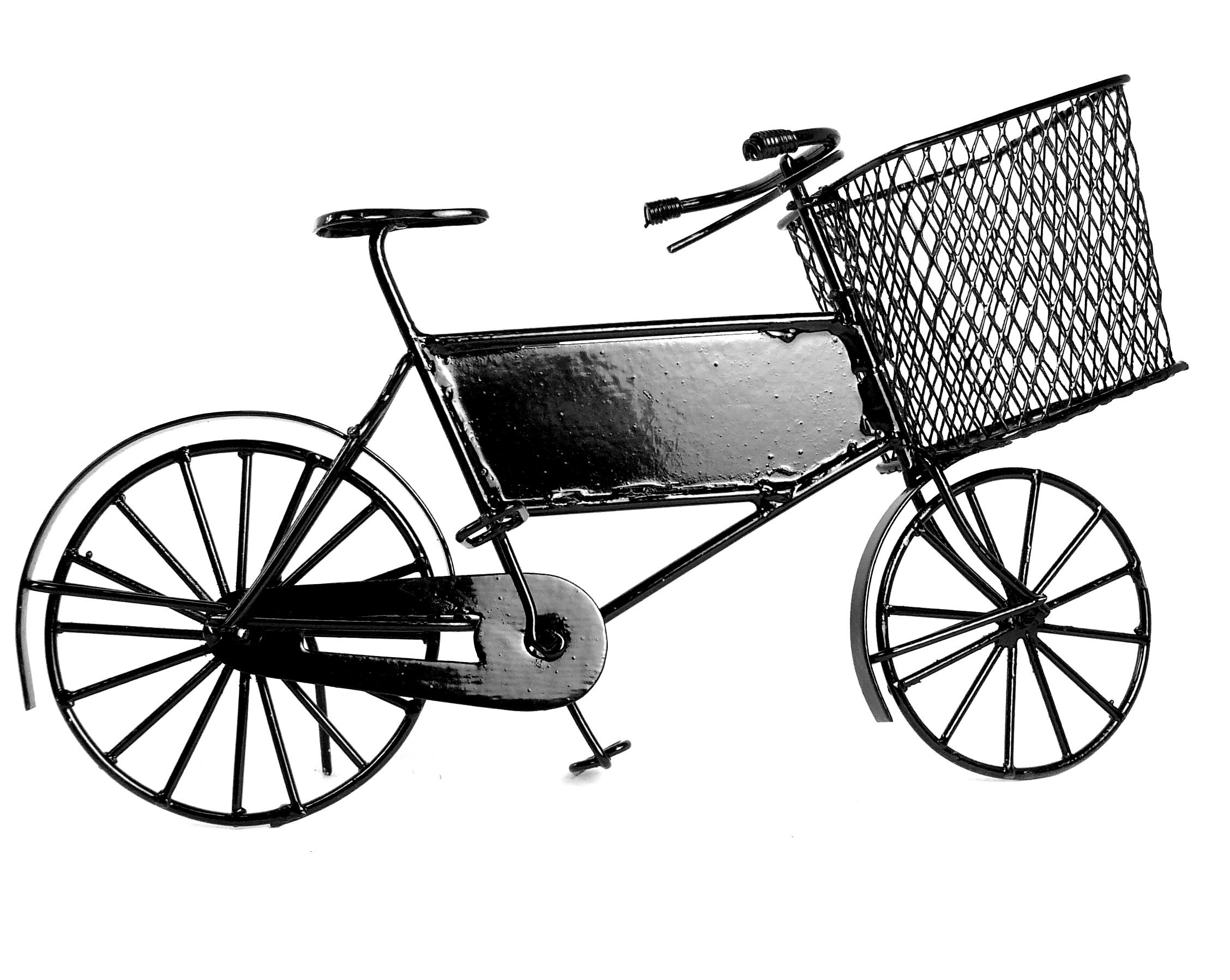 Miniature Delivery Bike Black 12th Scale Dolls House Collectables