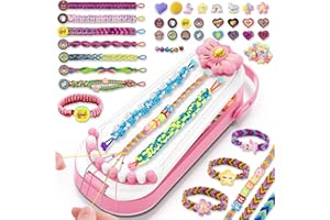 HOLLYHI Friendship Bracelet Making Kit for Girls-DIY Bracelets Maker Art & Craft Kits for Kids-Jewelry String Braiding Set Toys for Age 6 7 8 9 10 11 12 Year Old Girl Advent Calendar Christmas Birthday Gifts