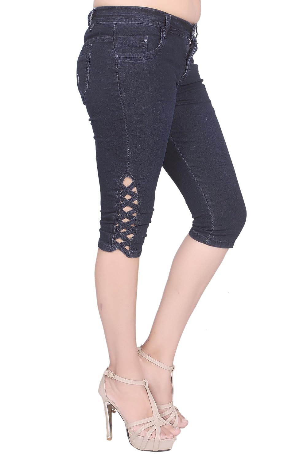 nifty women's slim fit capris
