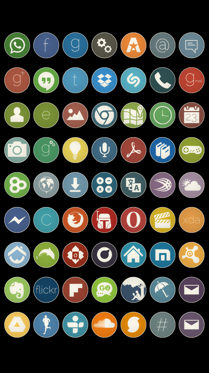 Simple Rounds (Flat Icon Pack) - Thumbnail 5