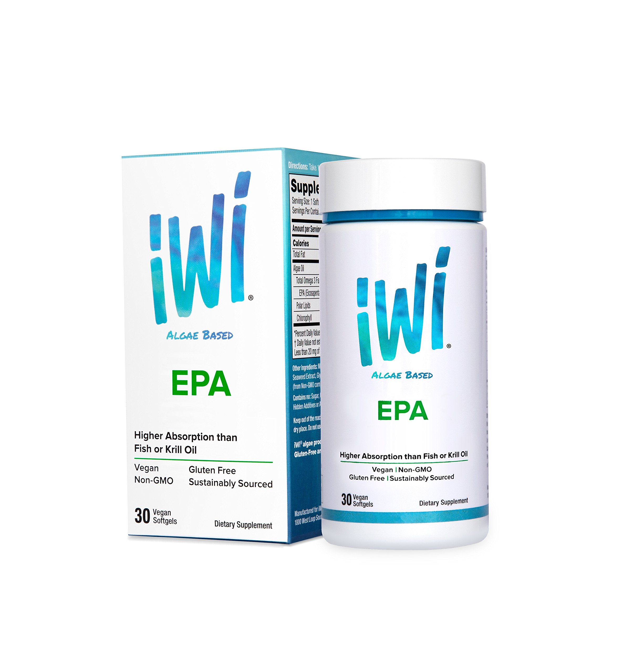 Amazon.com: iWi Omega-3 DHA powered by Algae, 1250 Mg of ...